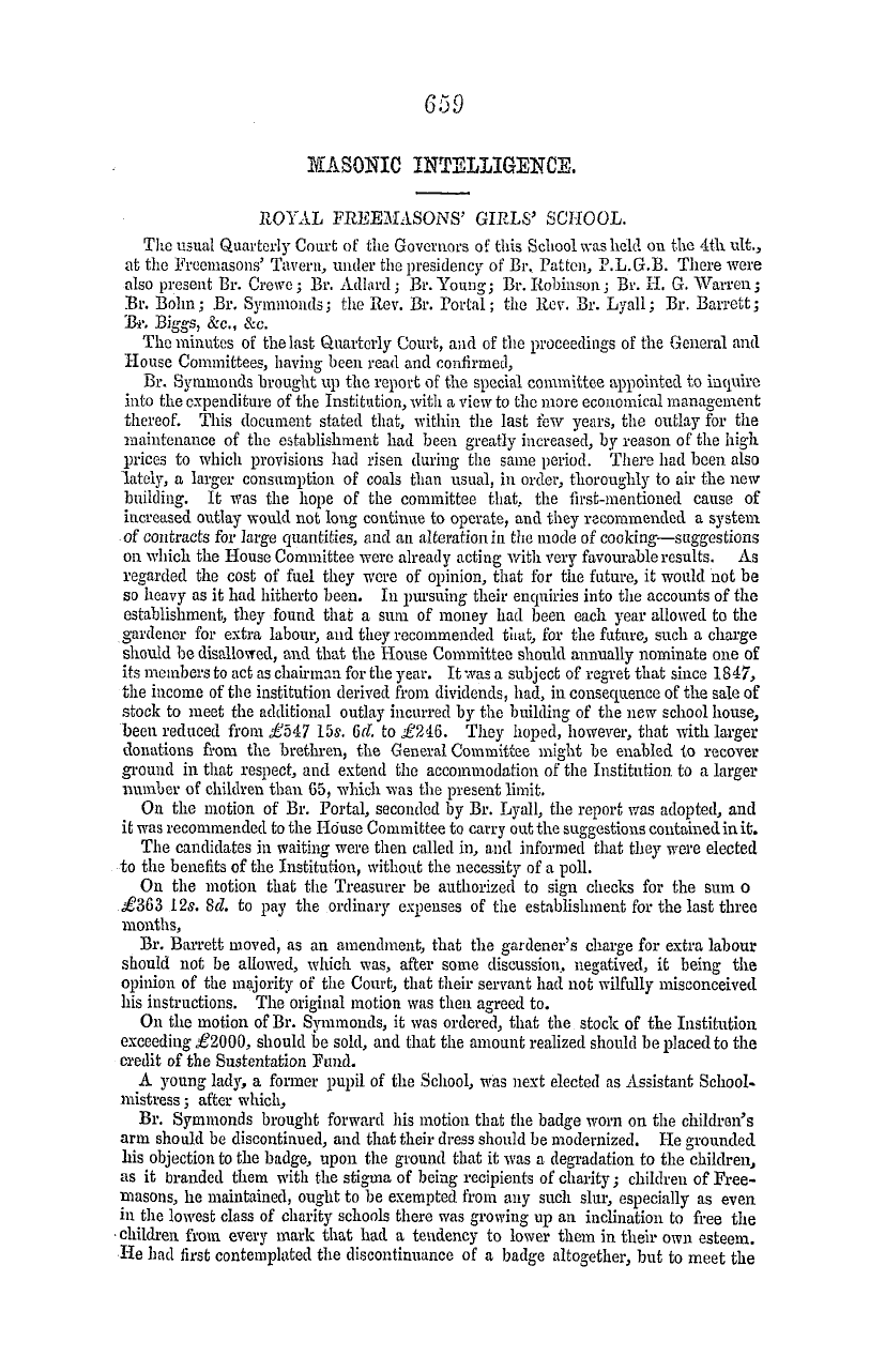 The Masonic Mirror: 1855-11-01: 19