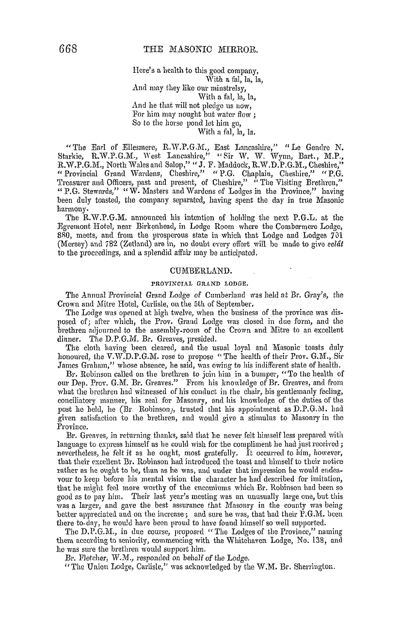 The Masonic Mirror: 1855-11-01: 28