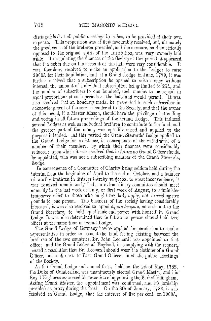 The Masonic Mirror: 1855-12-01 - Freemasonry In England.