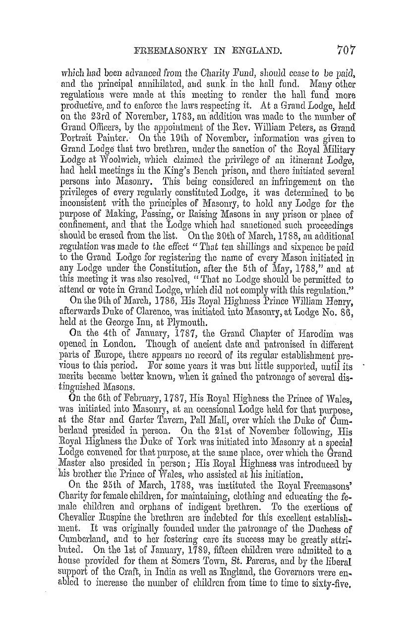 The Masonic Mirror: 1855-12-01 - Freemasonry In England.