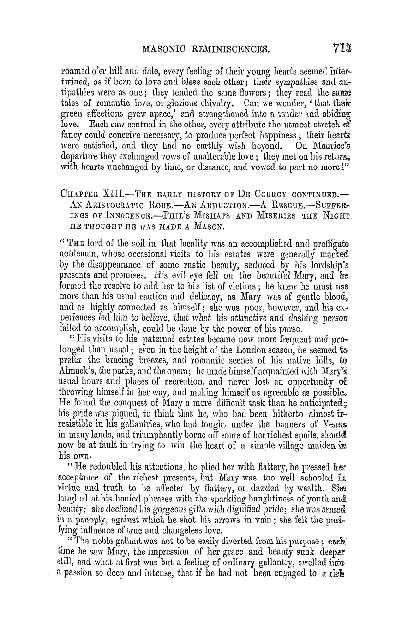 The Masonic Mirror: 1855-12-01 - Masonic Reminiscences.