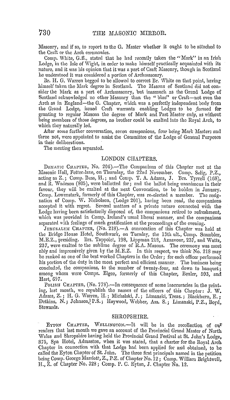 The Masonic Mirror: 1855-12-01: 38