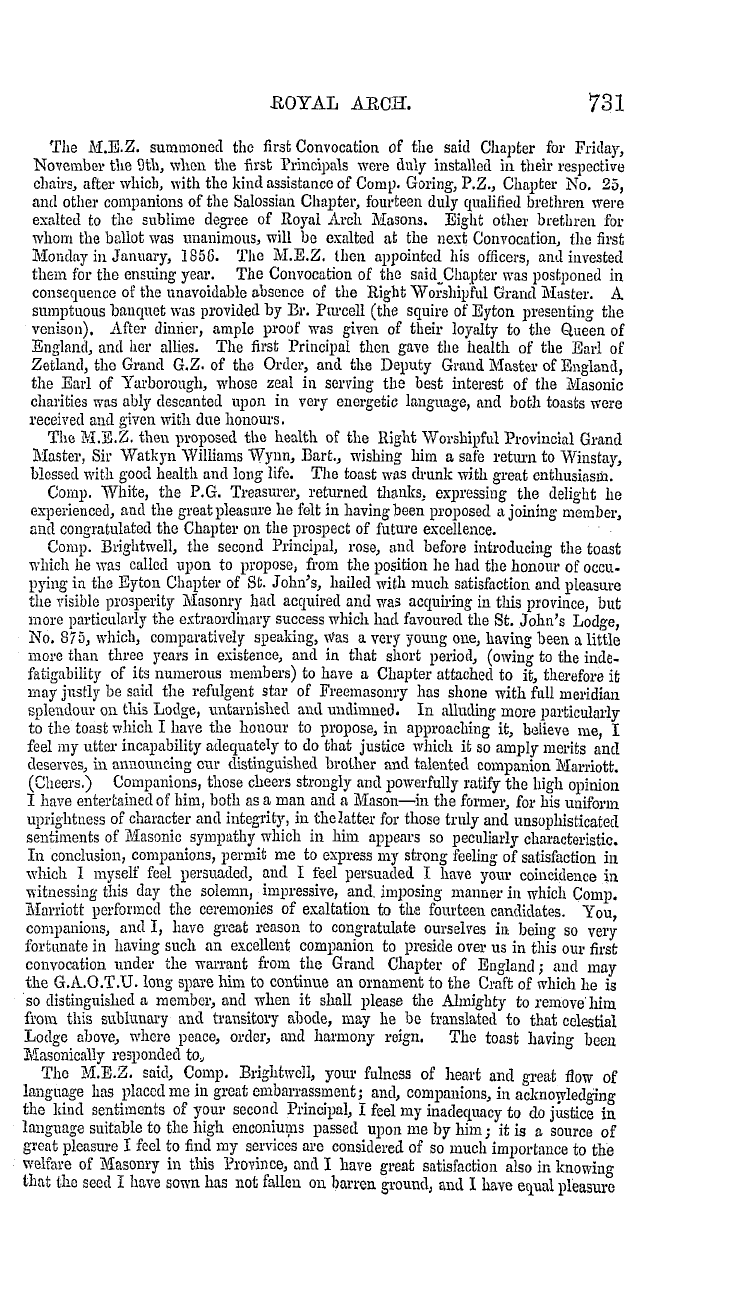 The Masonic Mirror: 1855-12-01 - Royal Arch.