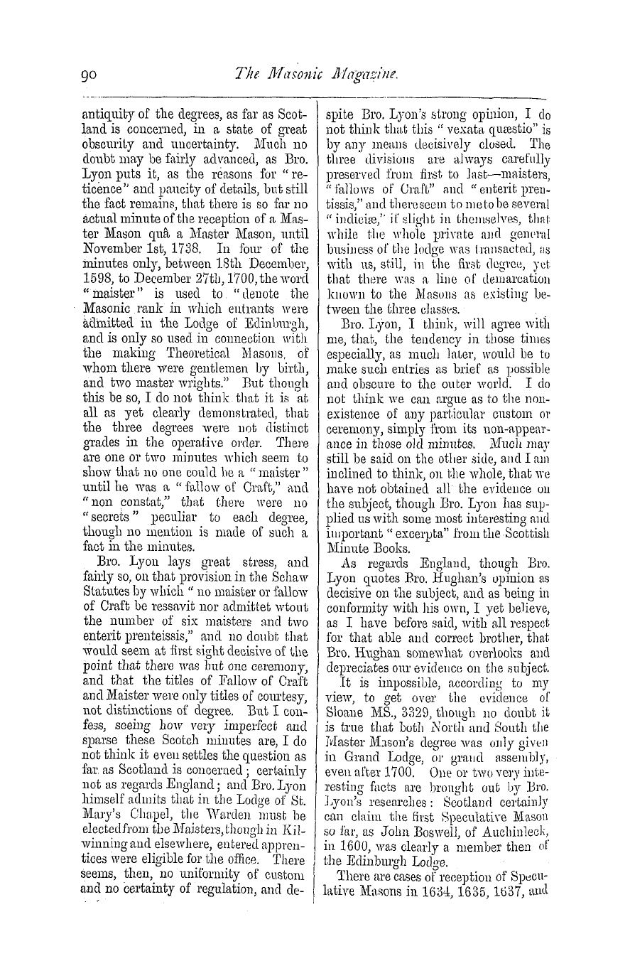 The Masonic Magazine: 1873-09-01 - Masonic Archaeology.