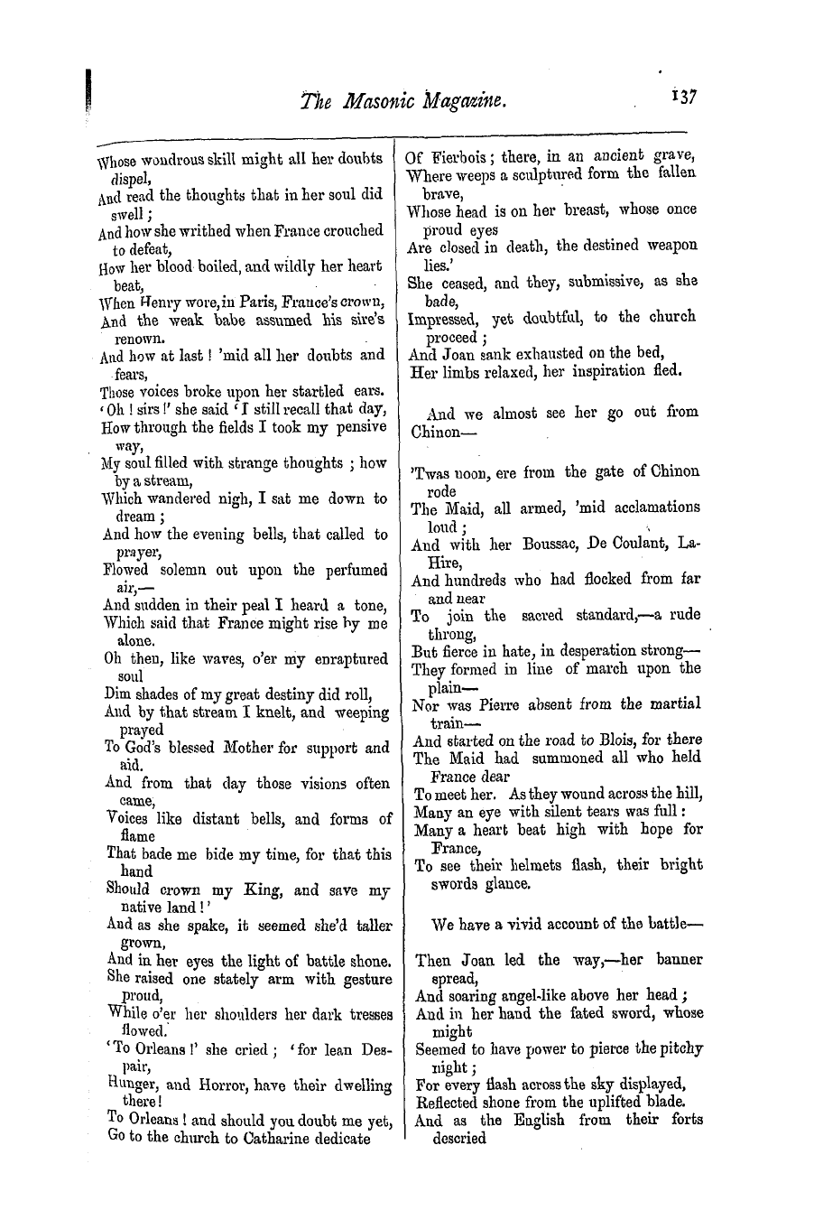 The Masonic Magazine: 1876-09-01 - Reviews.