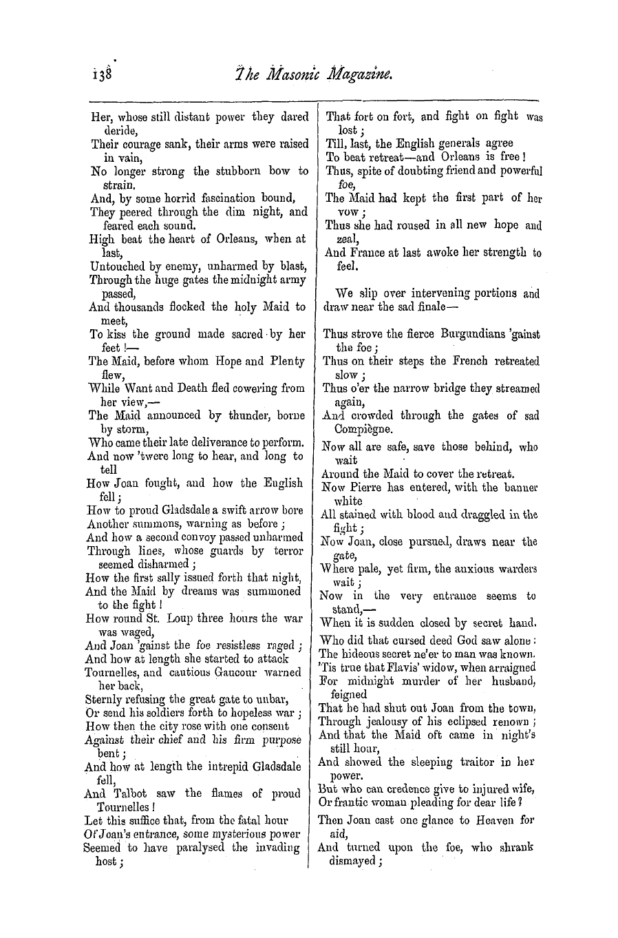 The Masonic Magazine: 1876-09-01 - Reviews.