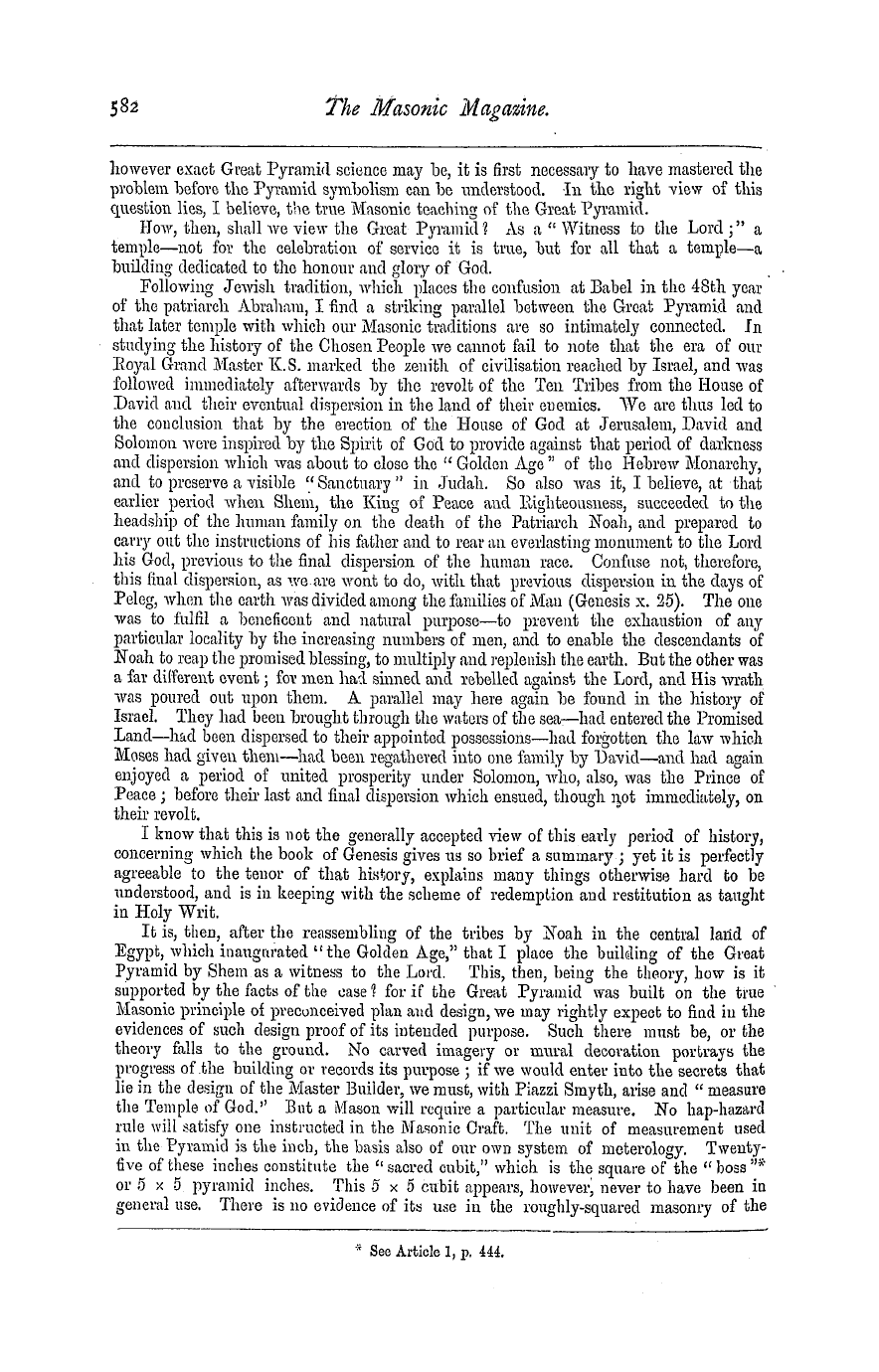 The Masonic Magazine: 1878-06-01 - Papers On The Great Pyramid.