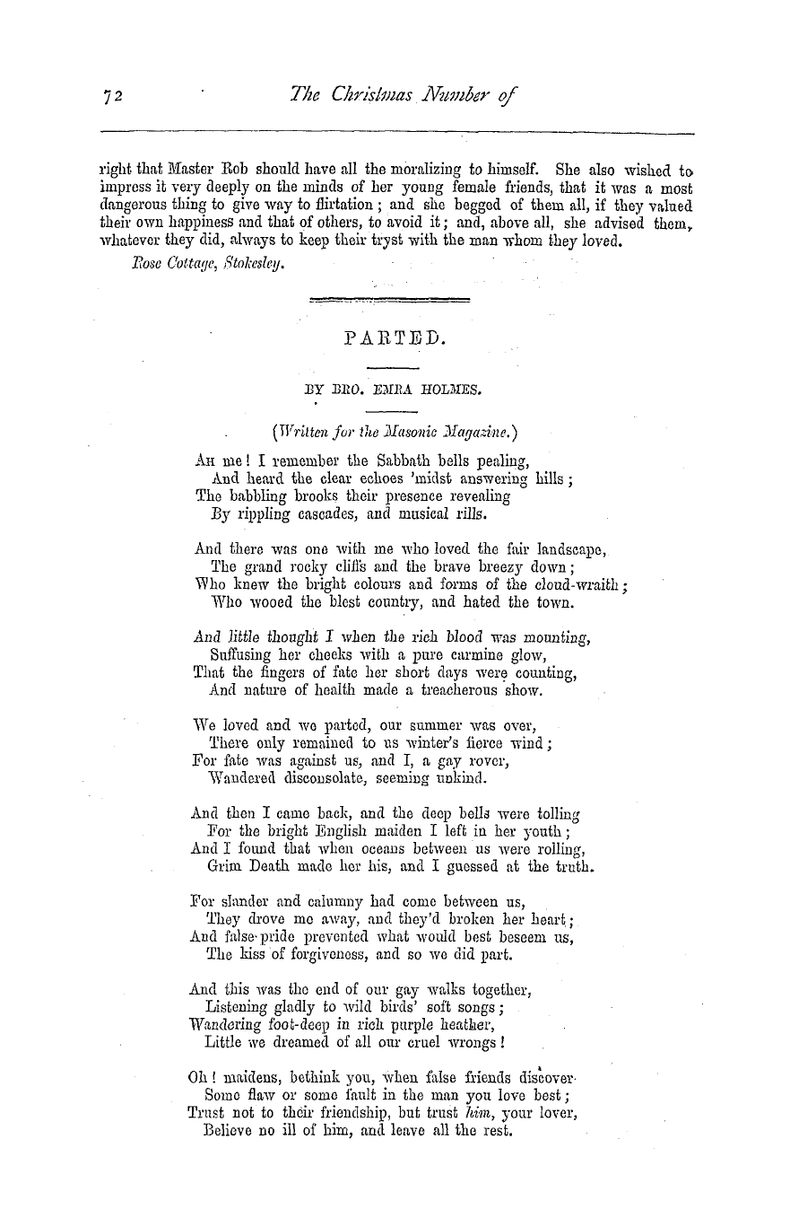 The Masonic Magazine: 1879-06-01 - Parted.