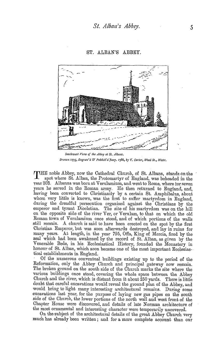 The Masonic Magazine: 1879-07-01 - St. Alban's Abbey.