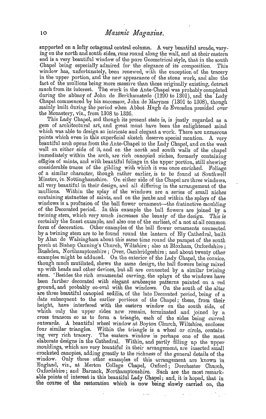 The Masonic Magazine: 1879-07-01 - St. Alban's Abbey.