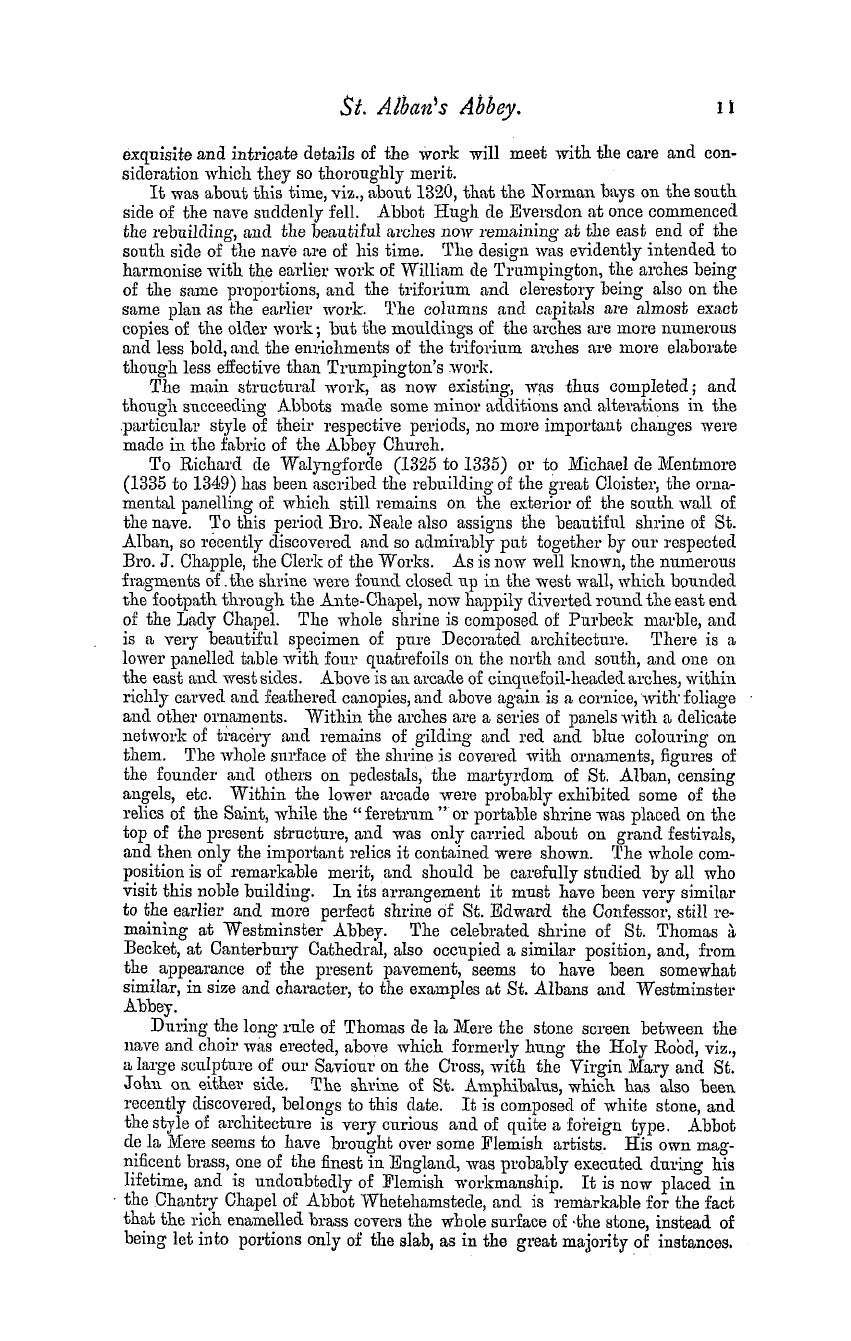 The Masonic Magazine: 1879-07-01 - St. Alban's Abbey.