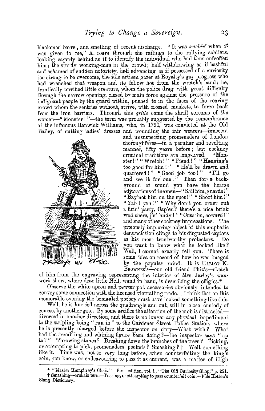The Masonic Magazine: 1879-07-01 - Trying To Change A Sovereign.