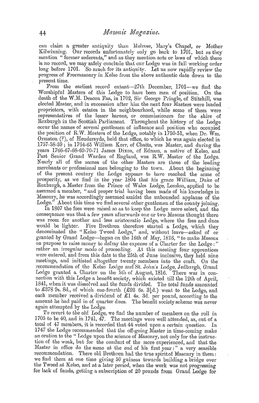 The Masonic Magazine: 1879-07-01: 49