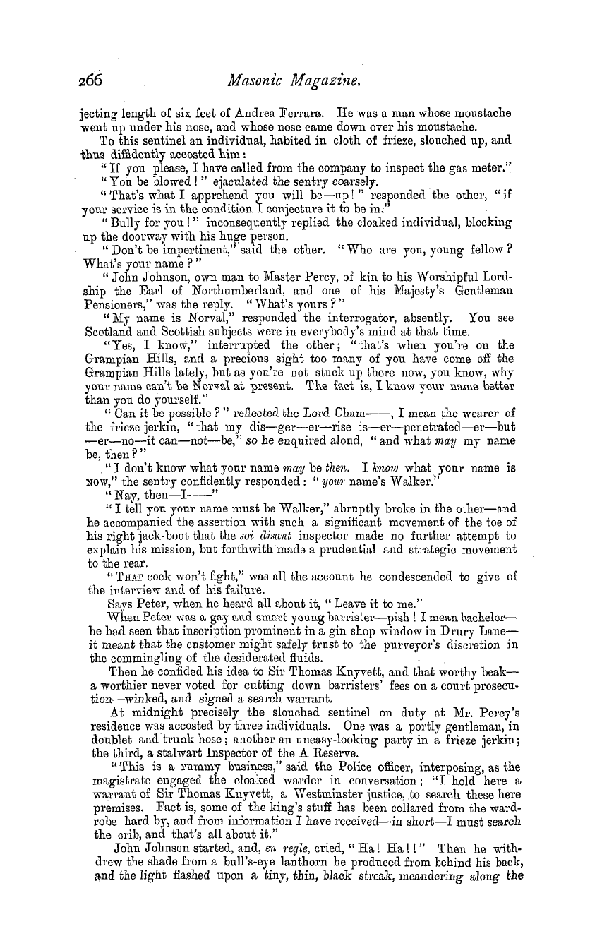 The Masonic Magazine: 1879-12-01 - Trying To Change A Sovereign.