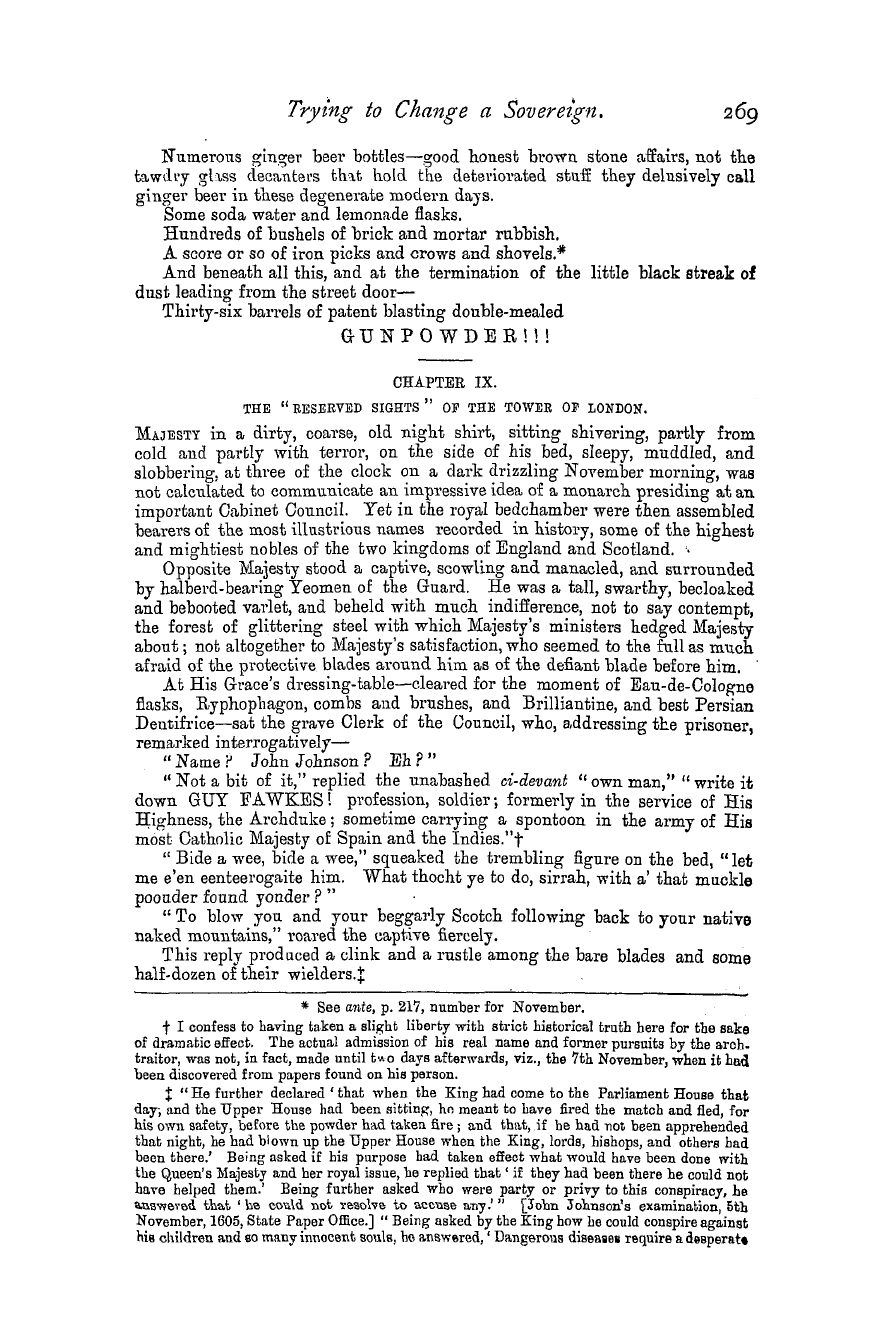 The Masonic Magazine: 1879-12-01 - Trying To Change A Sovereign.