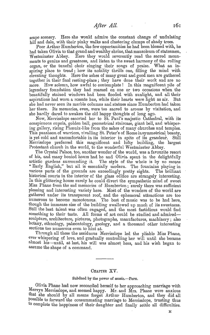 The Masonic Magazine: 1881-10-01 - After All;