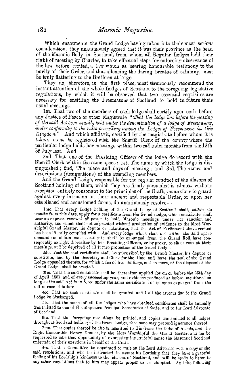 The Masonic Magazine: 1881-11-01 - Old Records Of The Lodge Of Peebles.