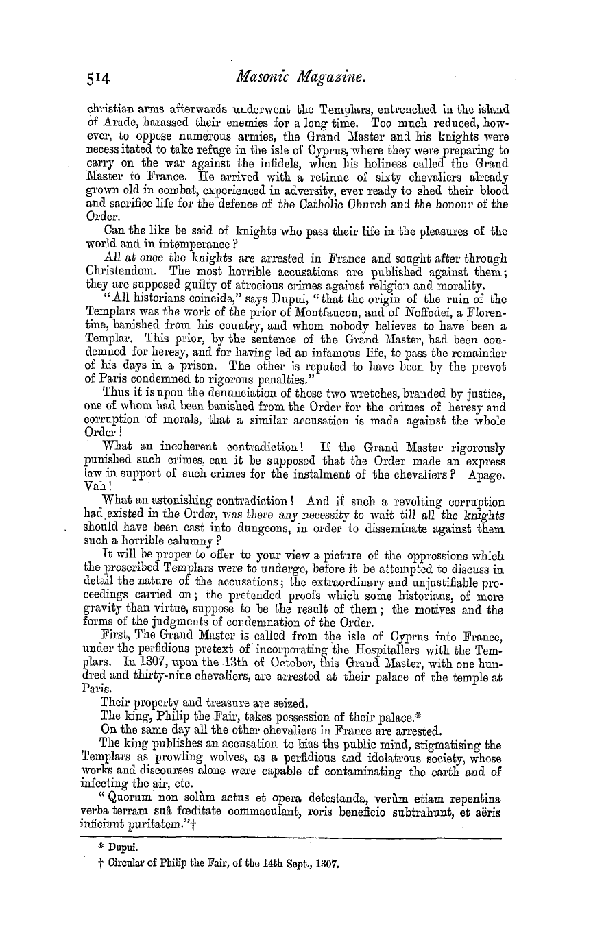 The Masonic Magazine: 1882-06-01 - The Knights Templar.