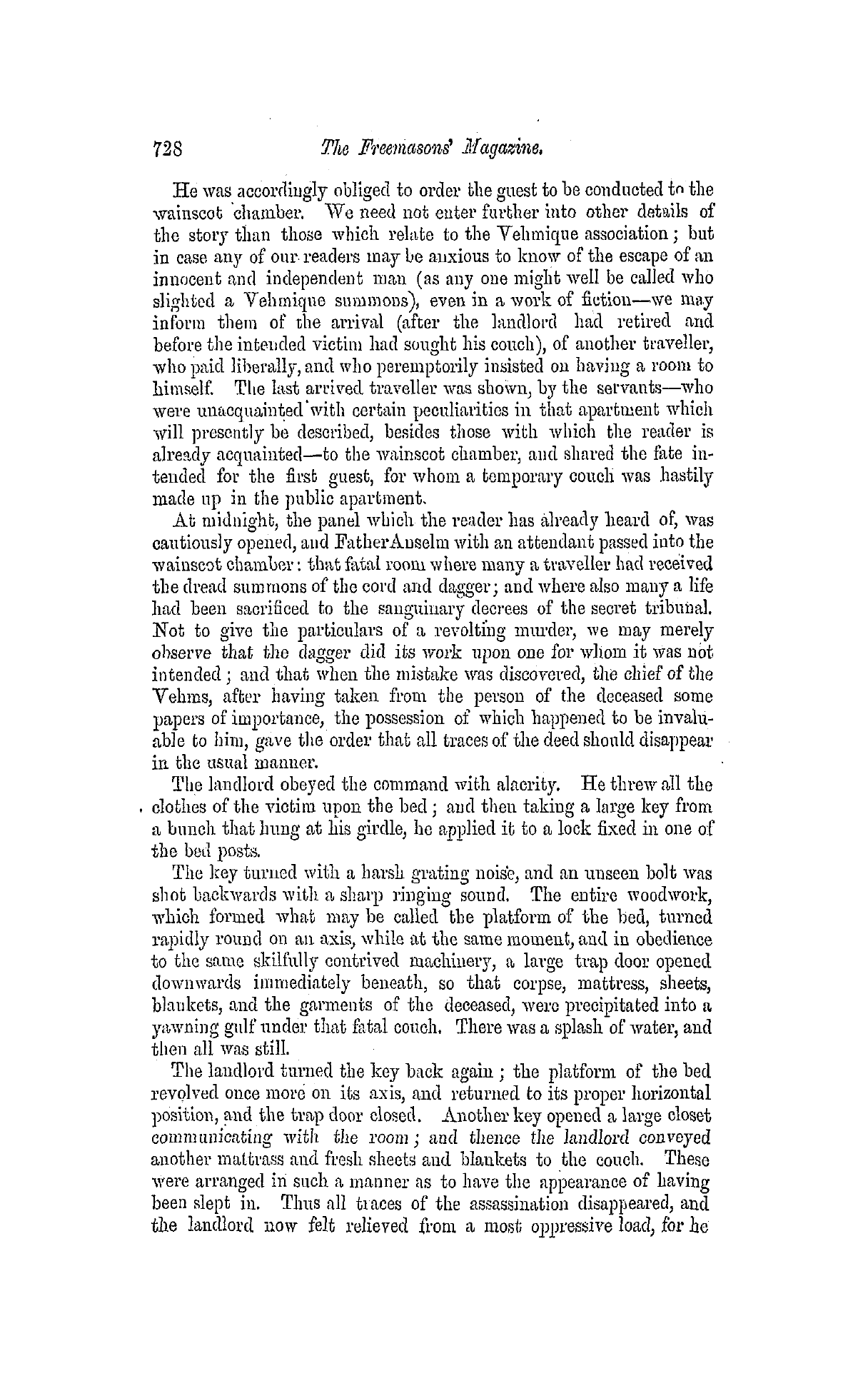 The Freemasons' Monthly Magazine: 1859-04-20 - Secret Societies Of The Middle Ages.—Iii.