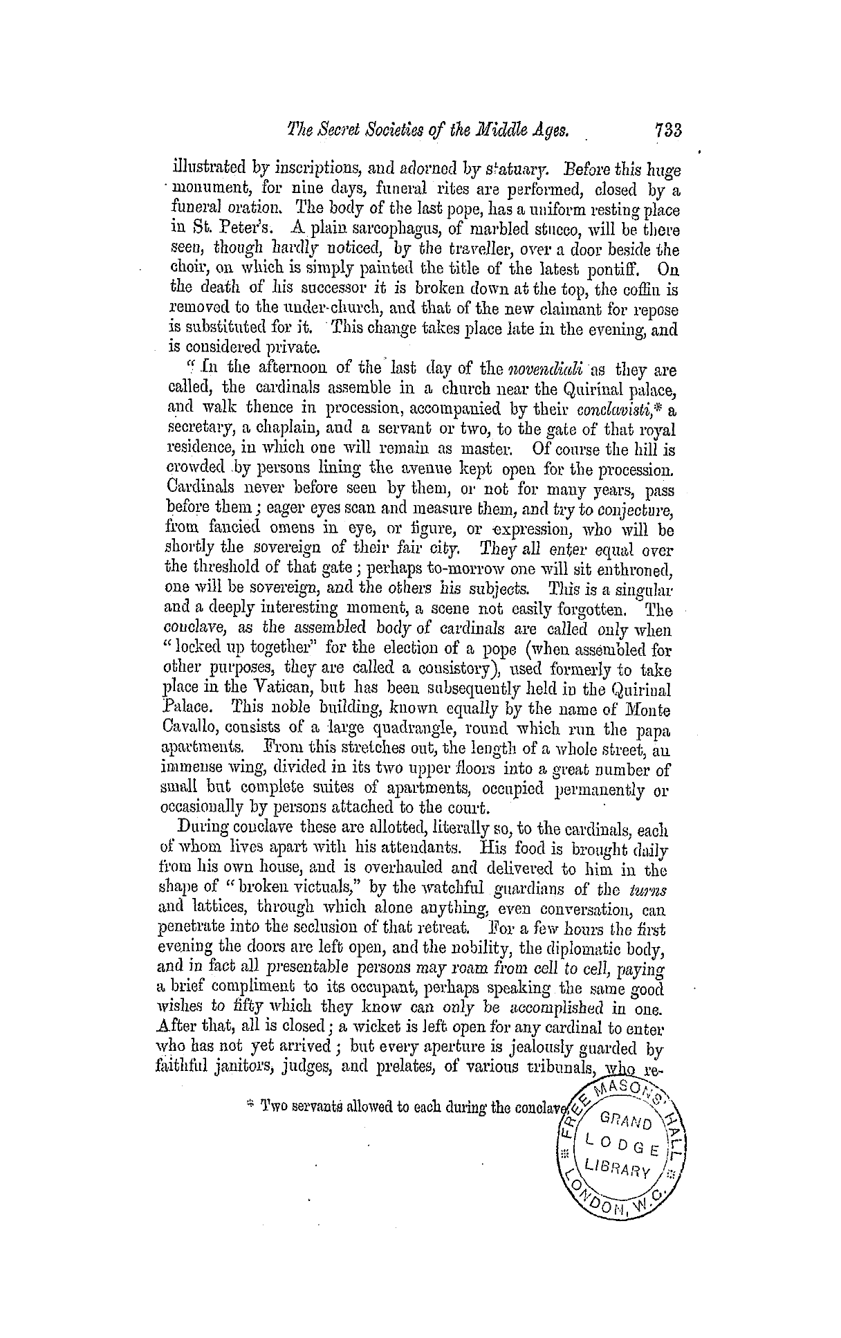 The Freemasons' Monthly Magazine: 1859-04-20 - Secret Societies Of The Middle Ages.—Iii.