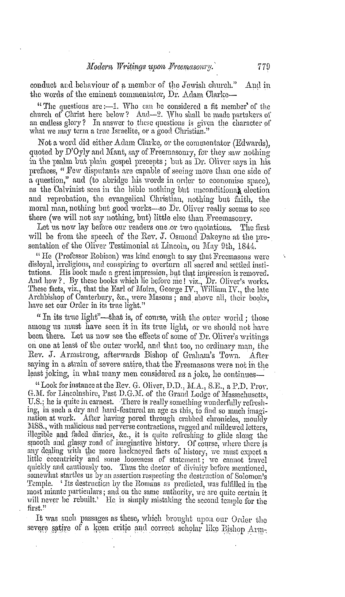 The Freemasons' Monthly Magazine: 1859-04-27 - Modern Writers Upon Freemasonry.—I.