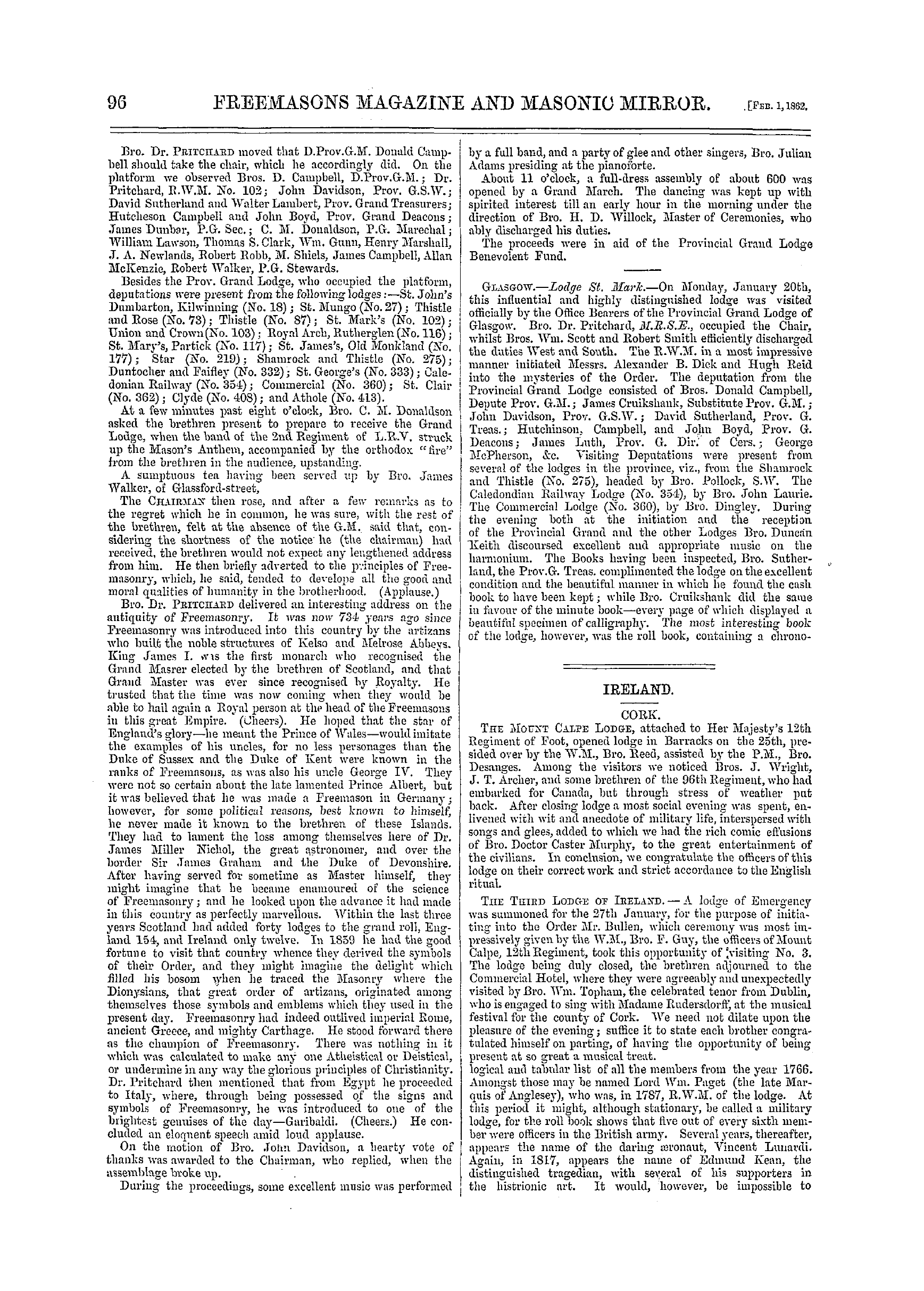 The Freemasons' Monthly Magazine: 1862-02-01: 16