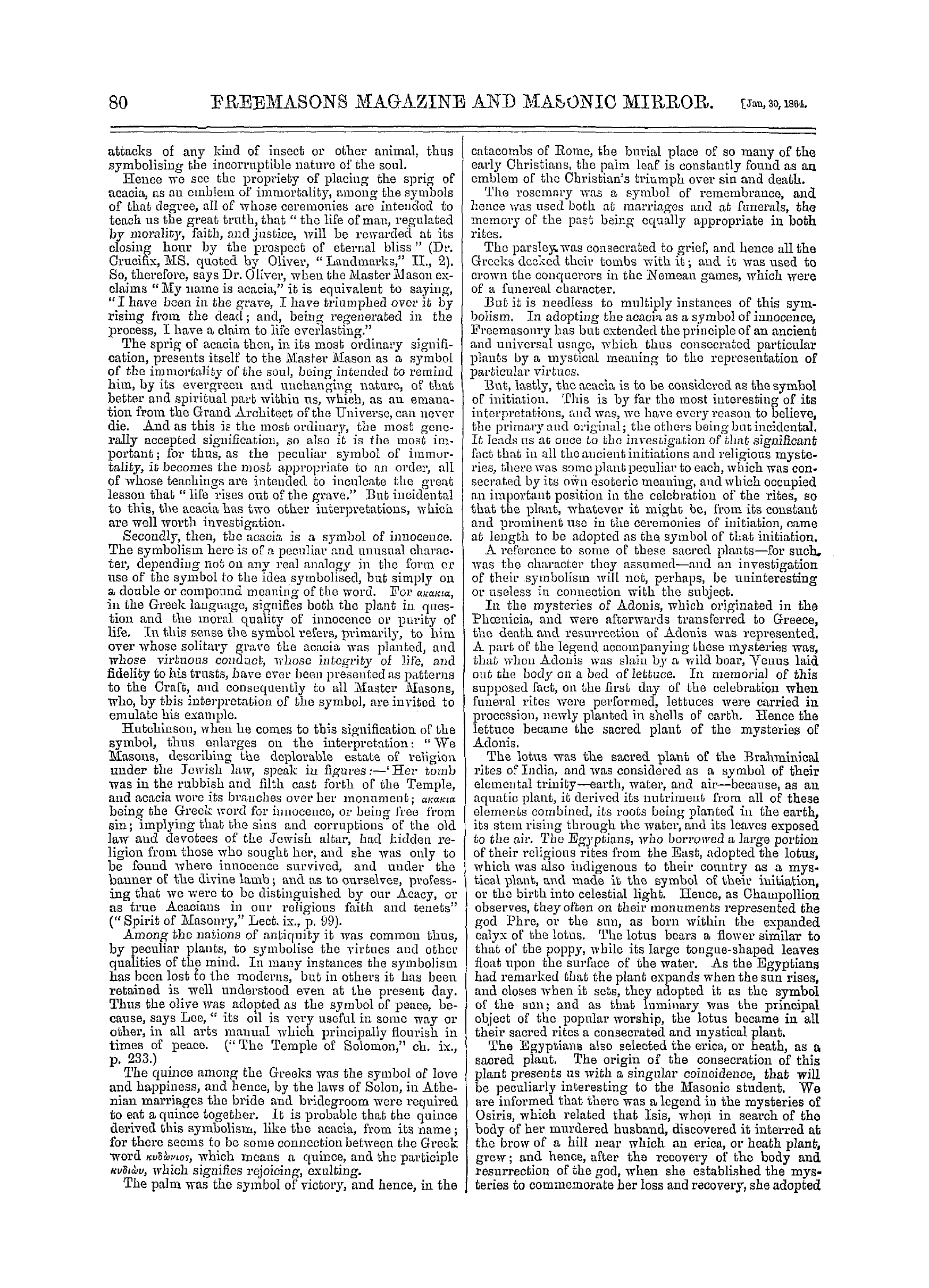 The Freemasons' Monthly Magazine: 1864-01-30: 4