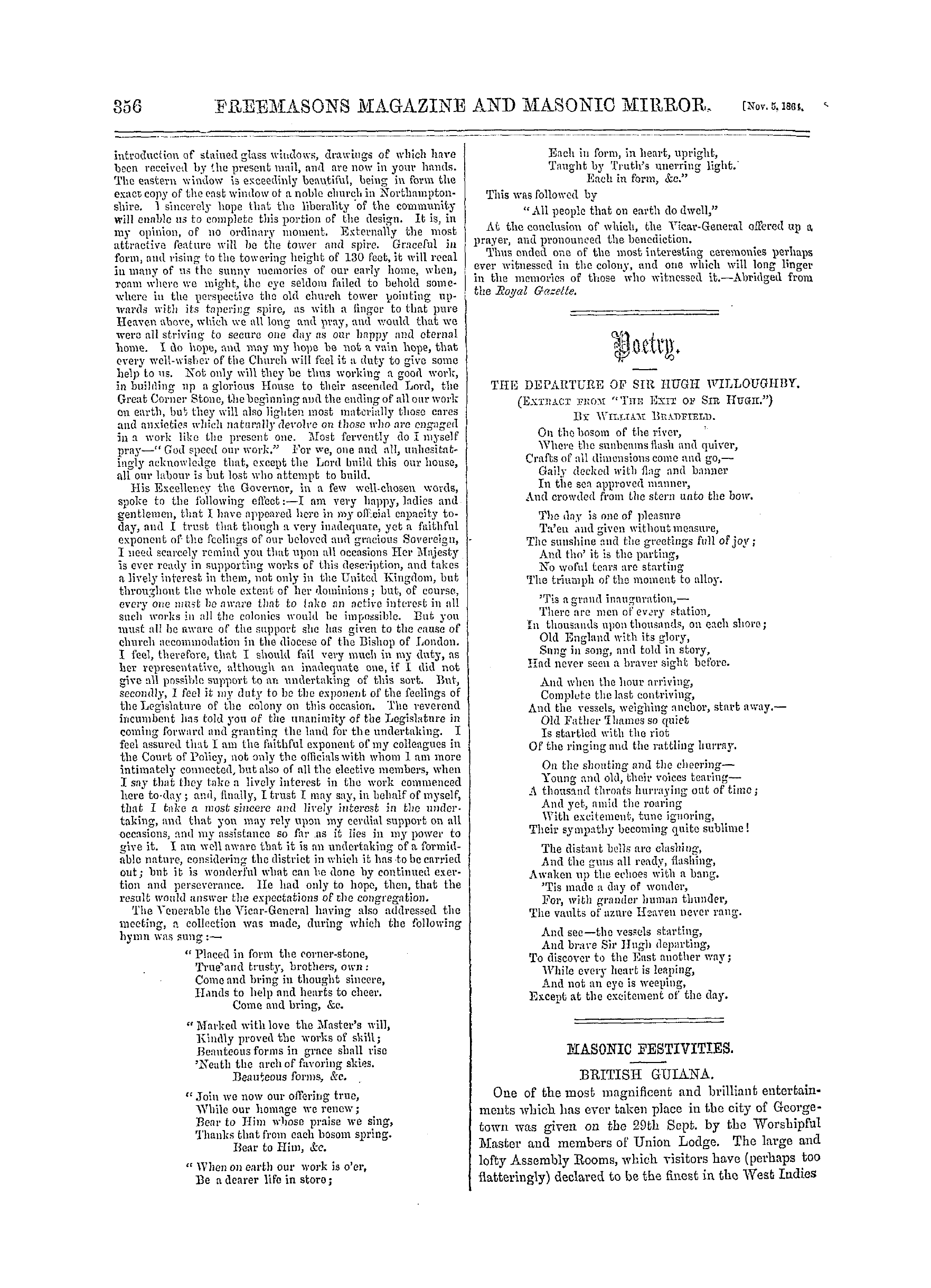 The Freemasons' Monthly Magazine: 1864-11-05: 16