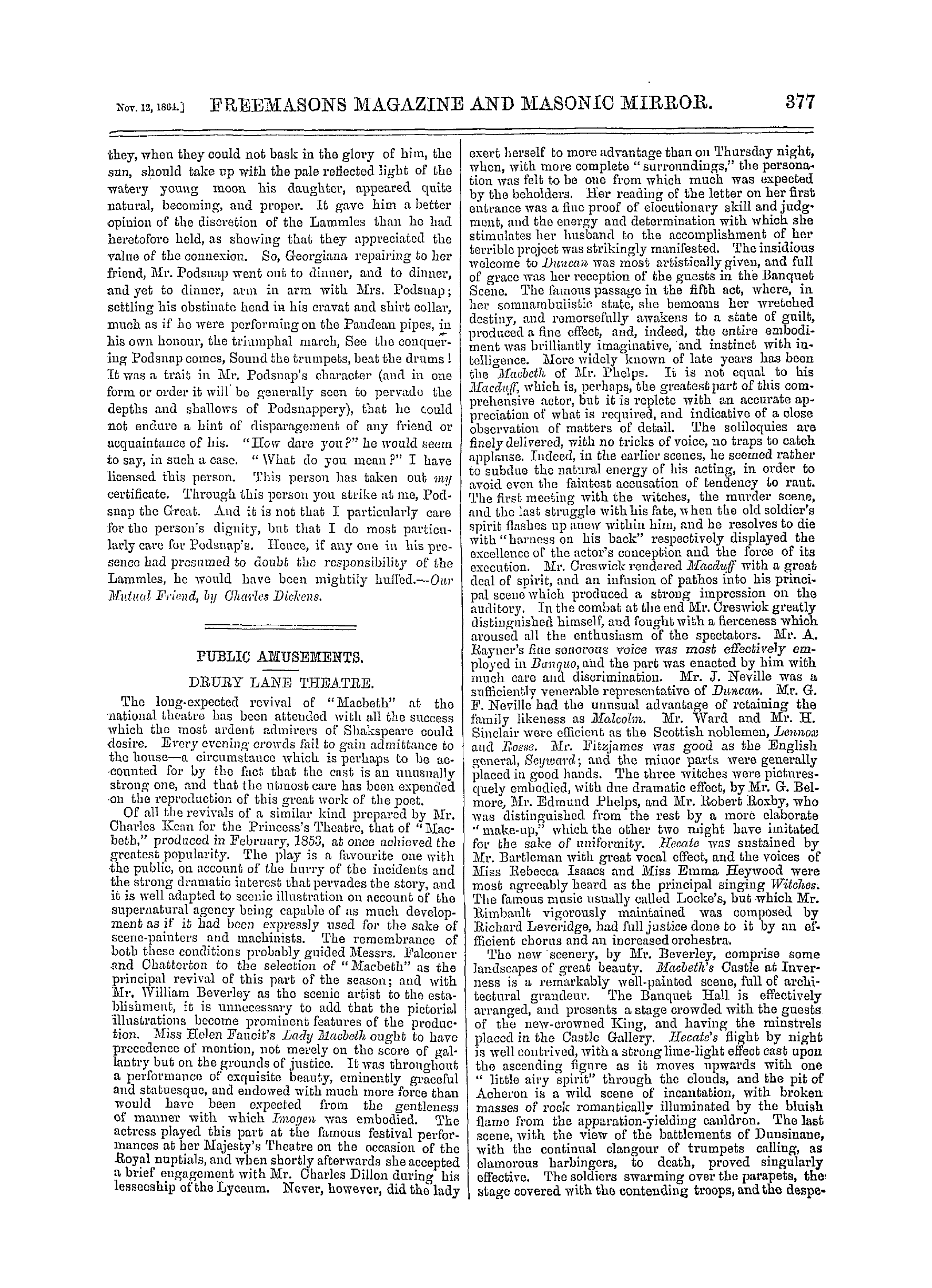 The Freemasons' Monthly Magazine: 1864-11-12: 17