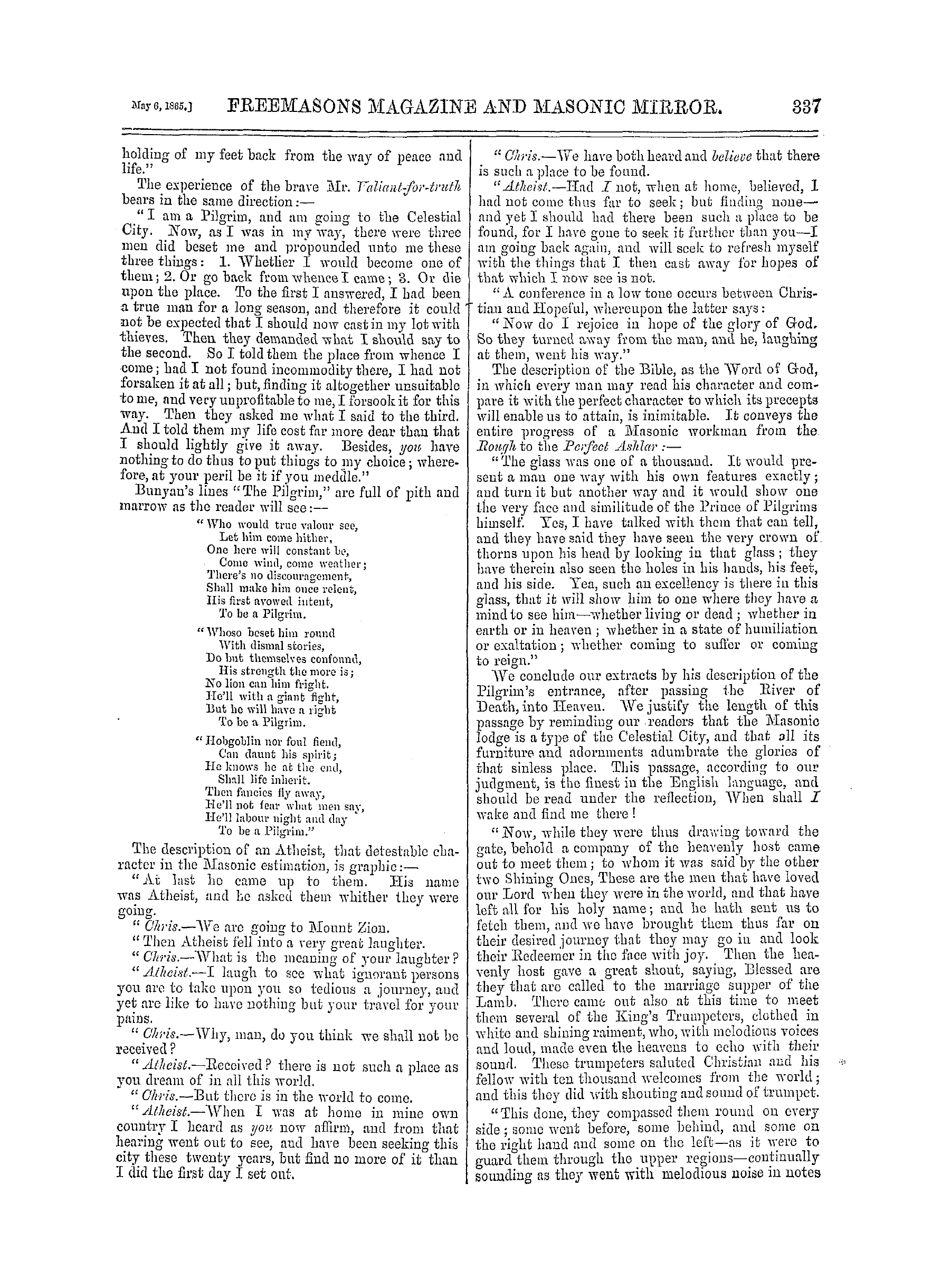 The Freemasons' Monthly Magazine: 1865-05-06 - Masonic Notes And Queries.