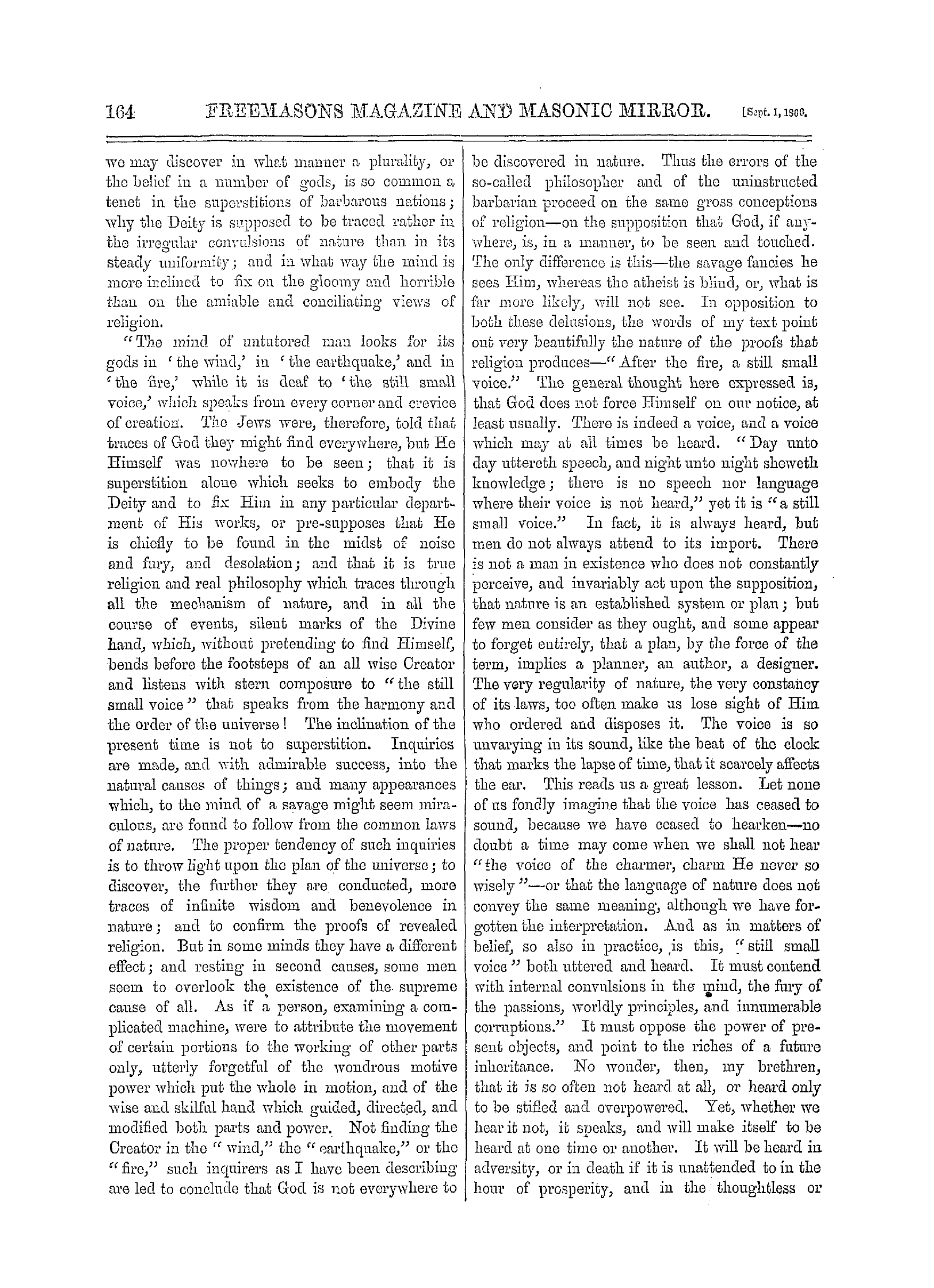 The Freemasons' Monthly Magazine: 1866-09-01 - Sermon Preached Before The Provincial Grand Lodge Of Berks And Bucks.