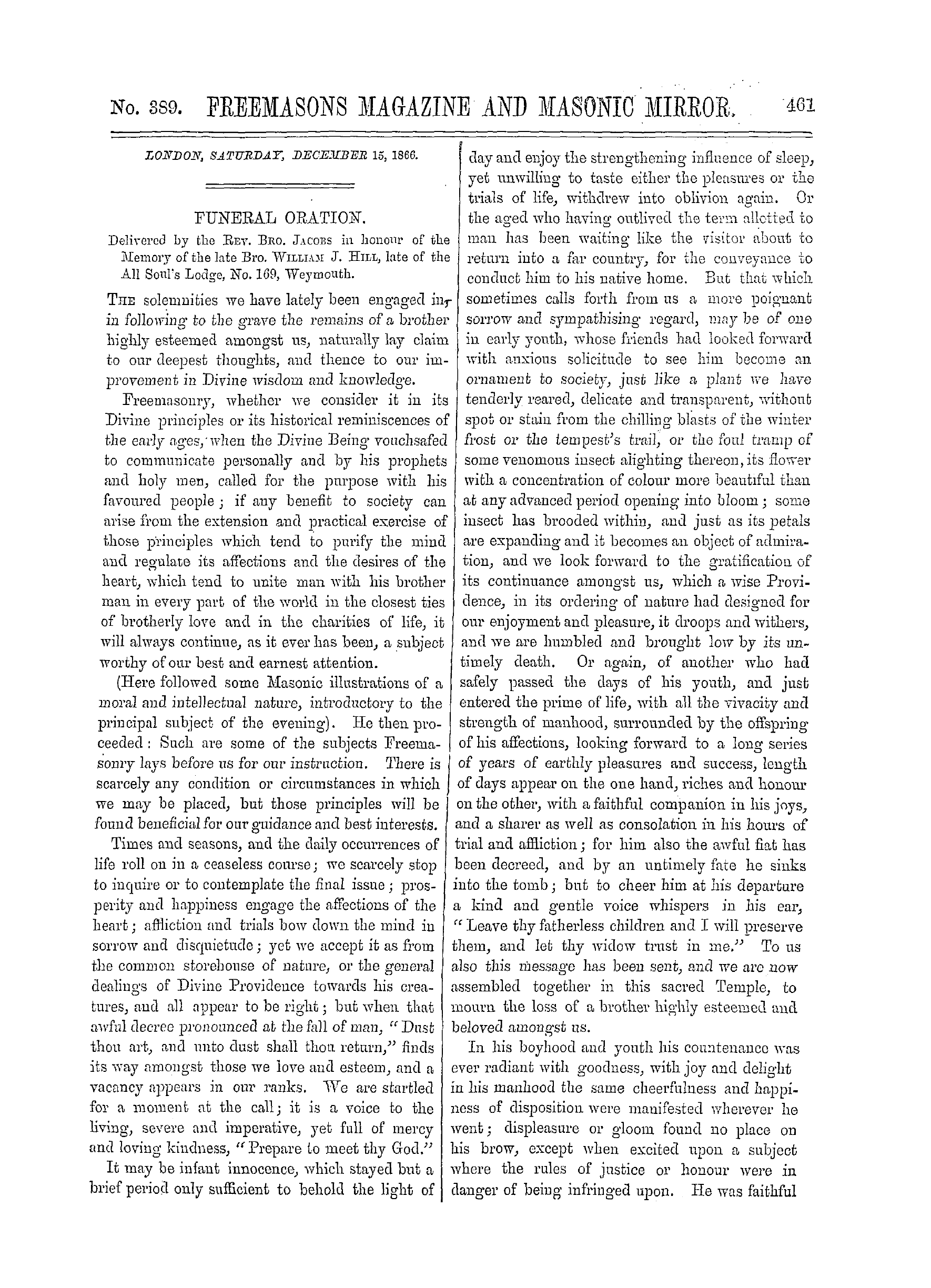 The Freemasons' Monthly Magazine: 1866-12-15: 1