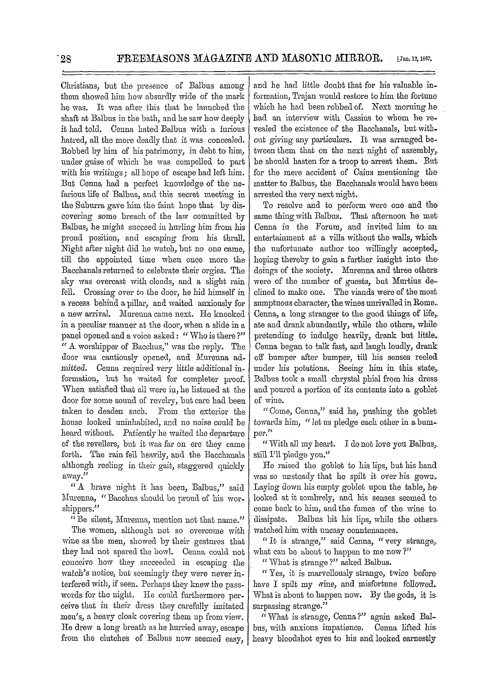 The Freemasons' Monthly Magazine: 1867-01-12: 8