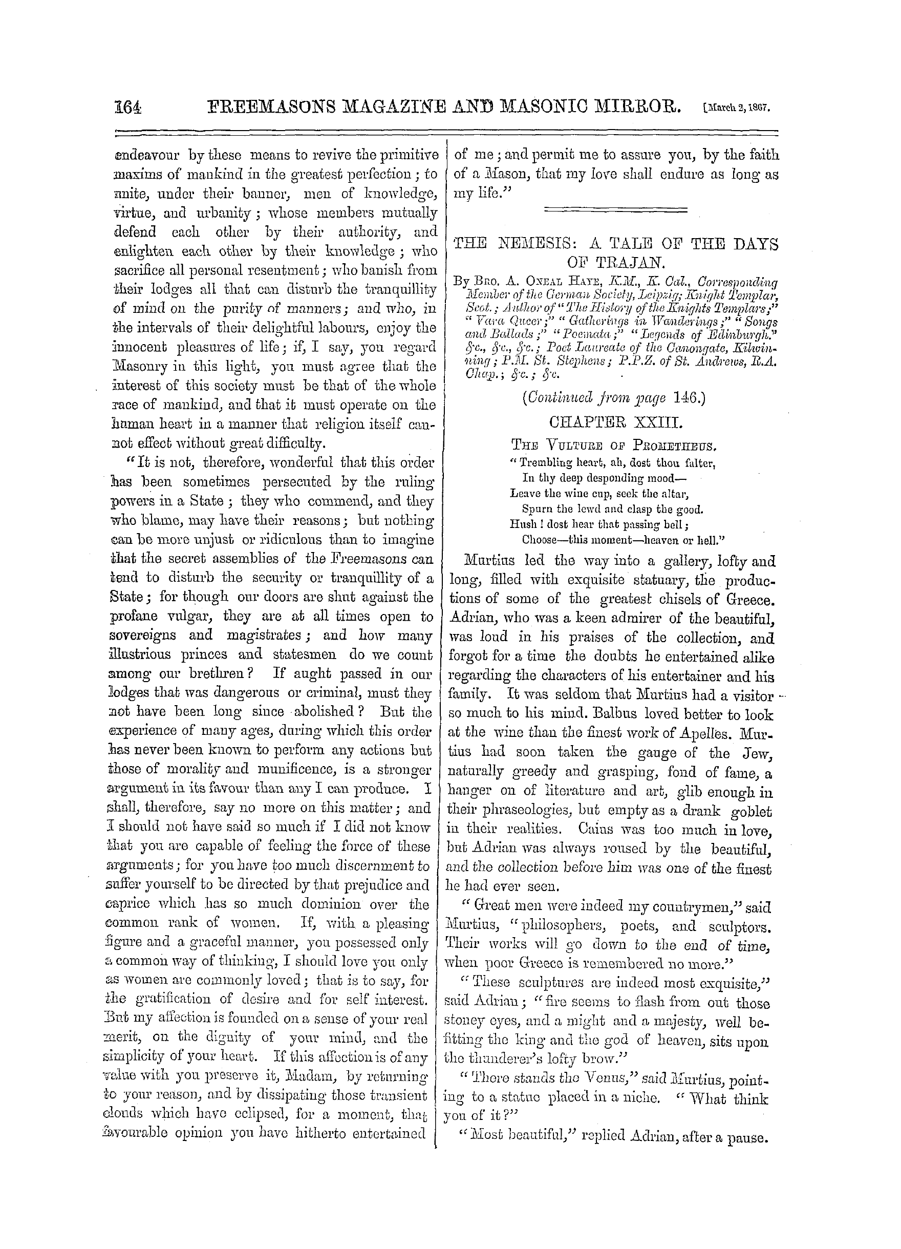 The Freemasons' Monthly Magazine: 1867-03-02: 4