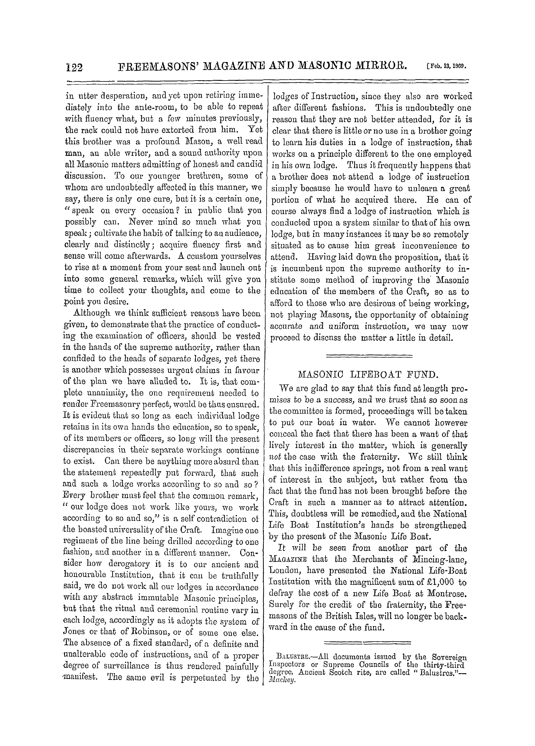 The Freemasons' Monthly Magazine: 1869-02-13 - Masonic Discipline.—Xi.