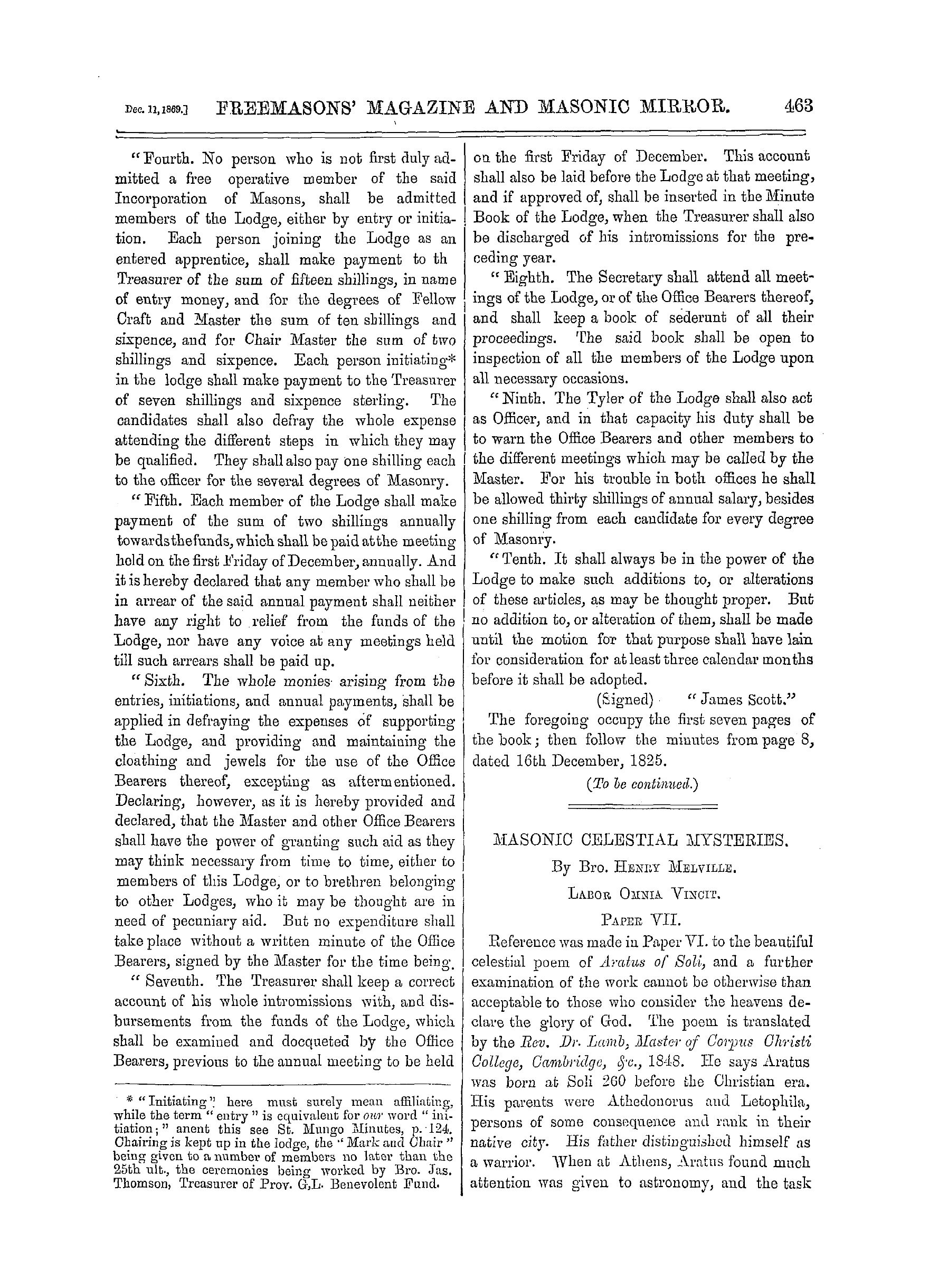 The Freemasons' Monthly Magazine: 1869-12-11: 3