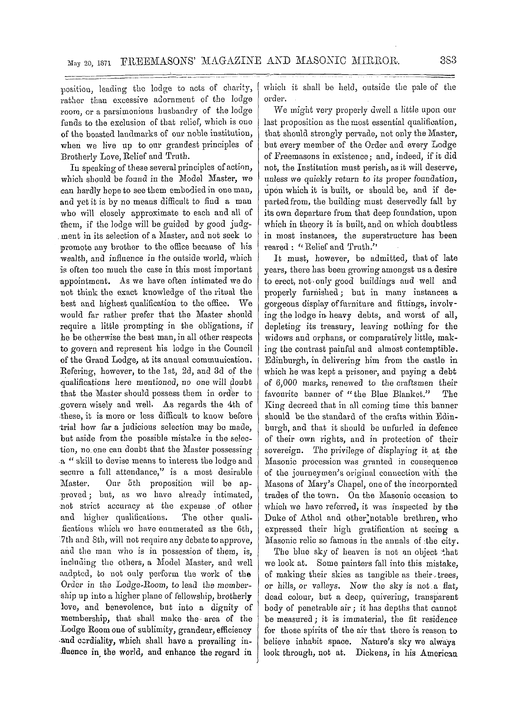 The Freemasons' Monthly Magazine: 1871-05-20: 3
