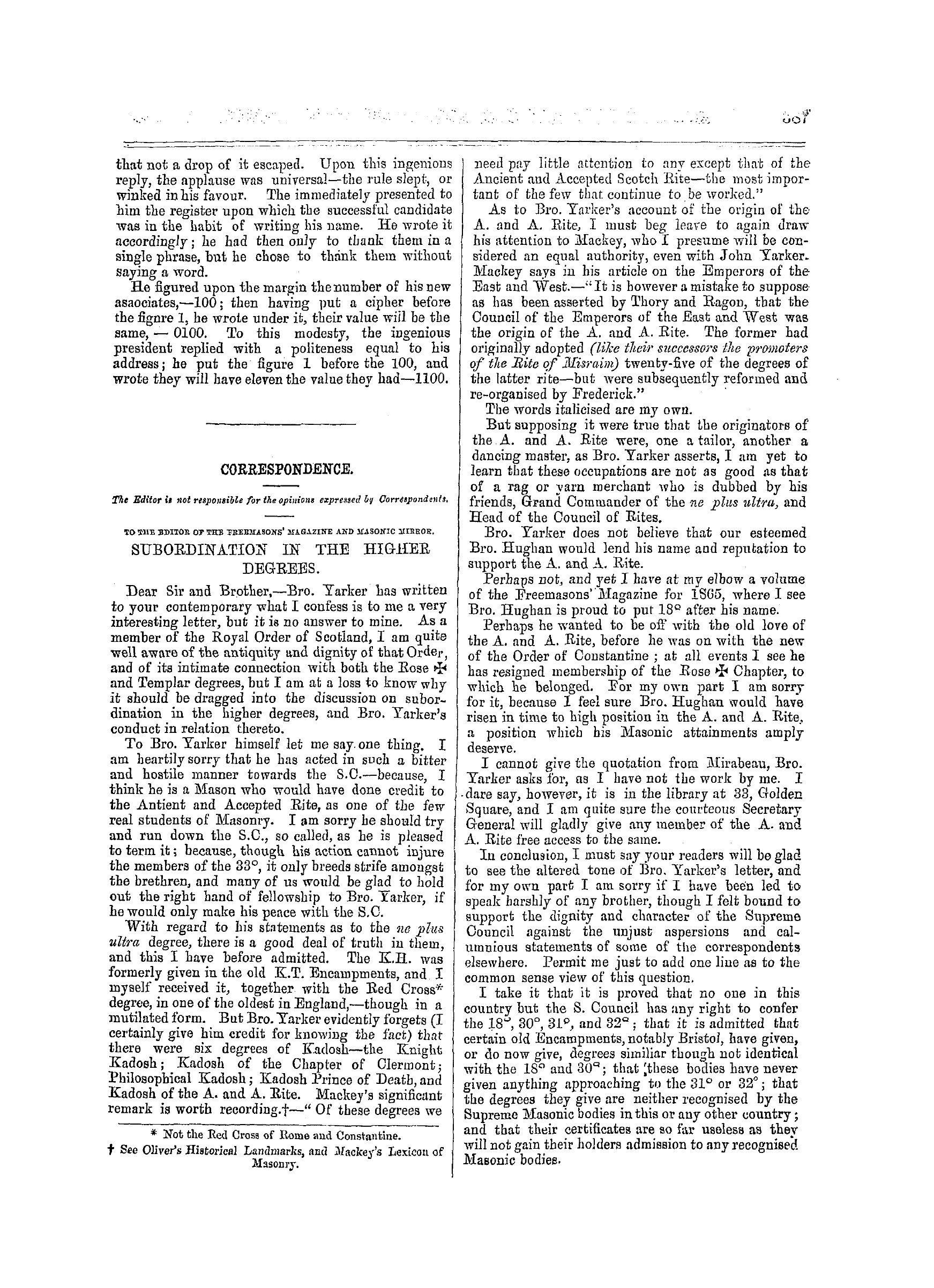 The Freemasons' Monthly Magazine: 1871-05-20 - Masonic Notes And Queries.