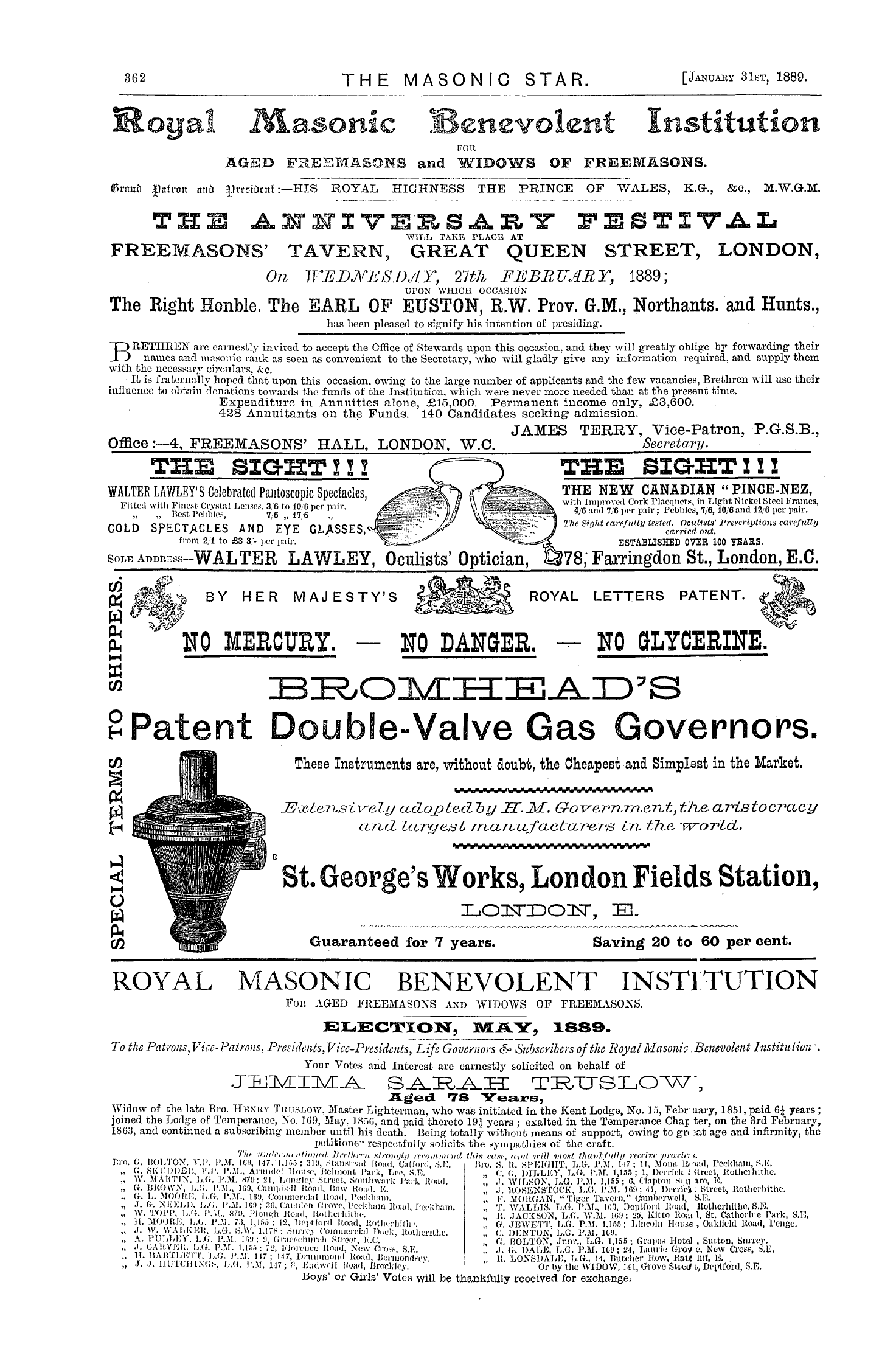 The Masonic Star: 1889-01-31: 12