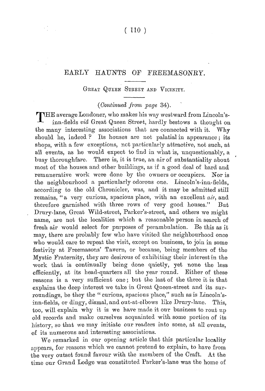 The Masonic Monthly: 1882-08-01 - Early Haunts Of Freemasonry.