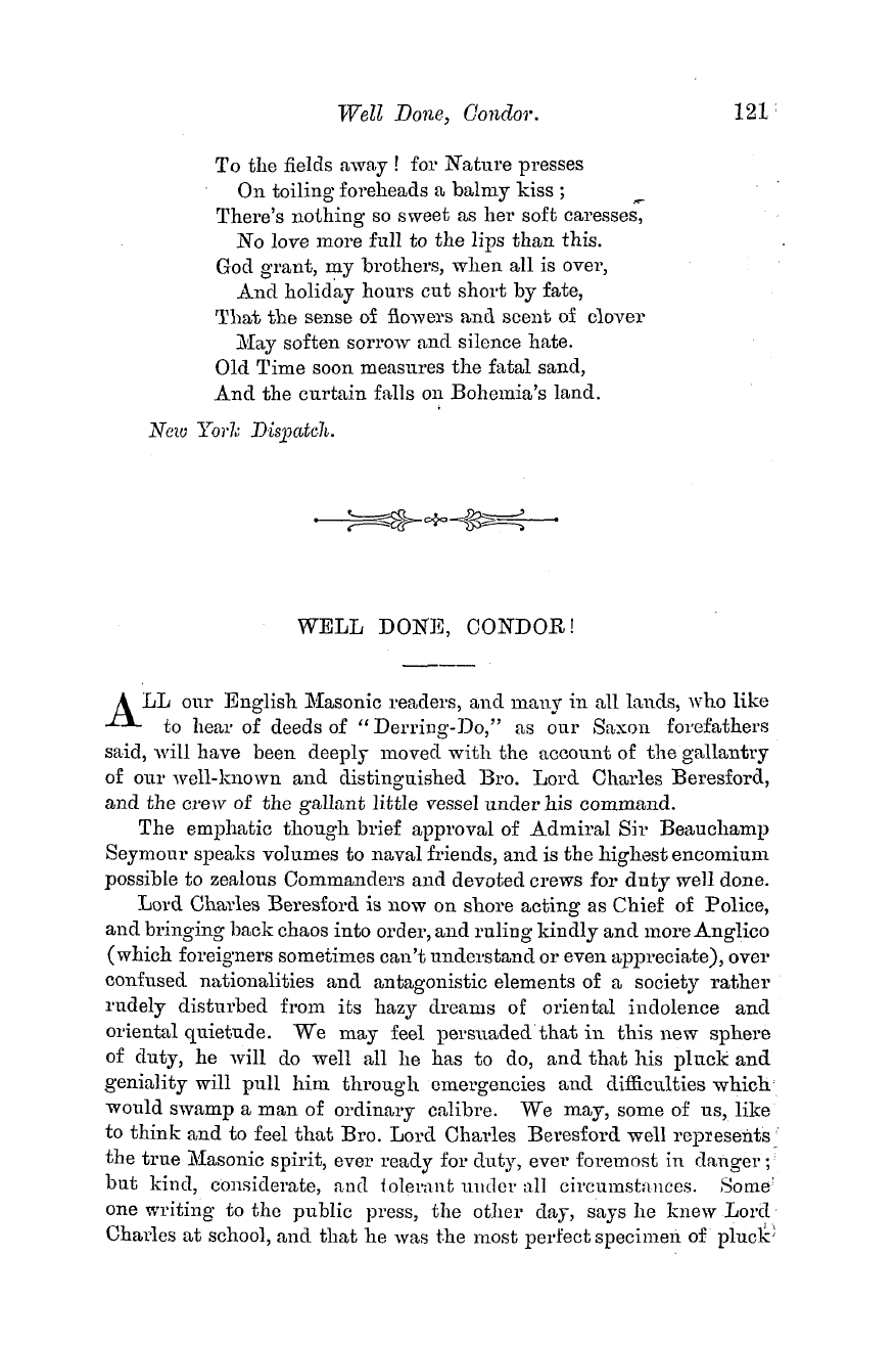 The Masonic Monthly: 1882-08-01 - Let Us All Be Gipsies.