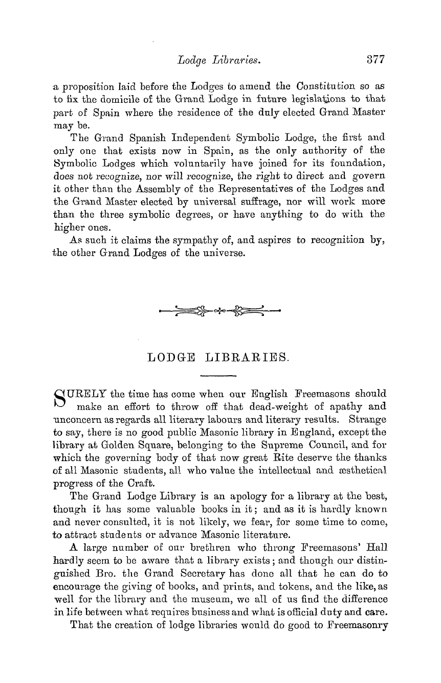 The Masonic Monthly: 1882-12-01 - Masonic Proceedings In Spain.